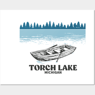 torch lake Michigan Posters and Art